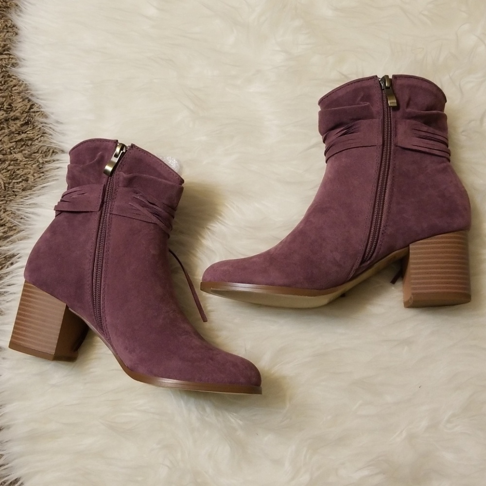 🎉Final Sale🎉 Mauve Cowboy Ankle Boot Booties - Picture 5 of 7